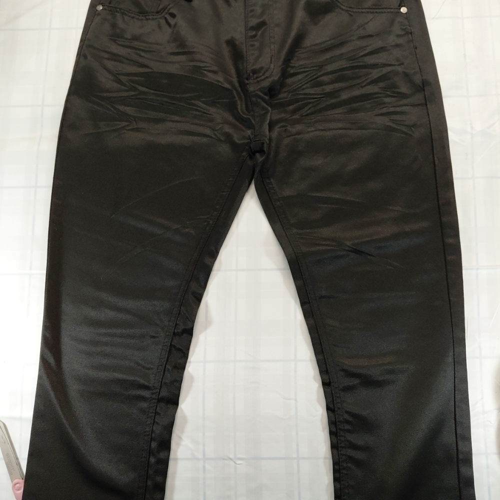 Reset Jeans Mens Black Skinny Jeans 38x32 - Picture 7 of 9